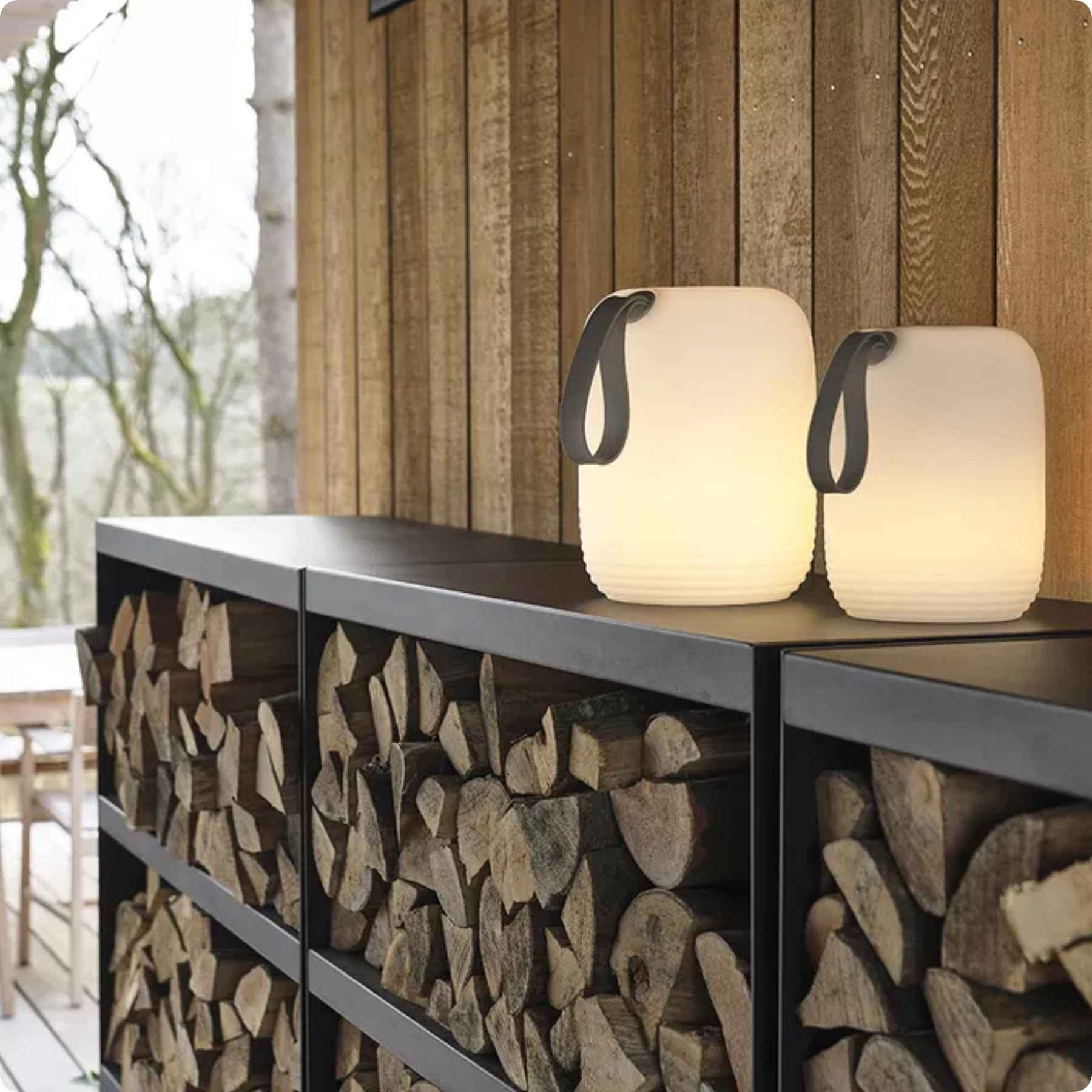 LED Lampe m. højttaler Hav